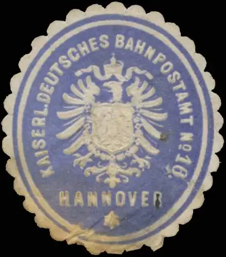 K. Deutsches Bahnpostamt No. 16 Hannover