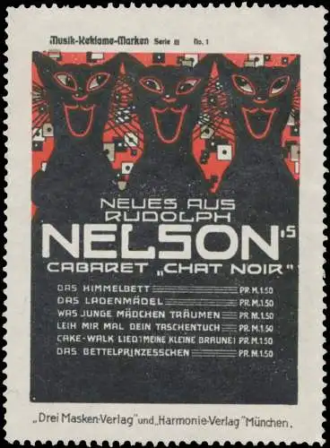 Neues aus Rudolph Nelsons Cabaret Chat Noir