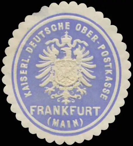 K. Deutsche Ober-Postkasse Frankfurt/Main