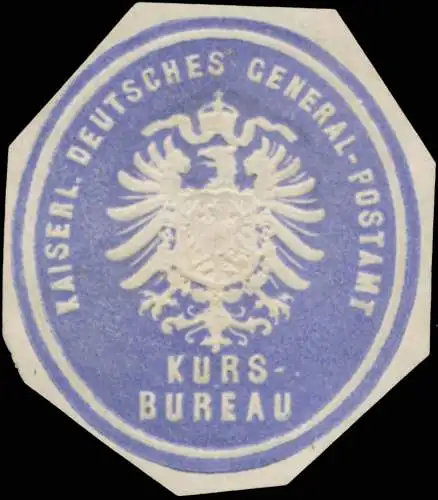 K. Deutsches General-Postamt Kursbureau