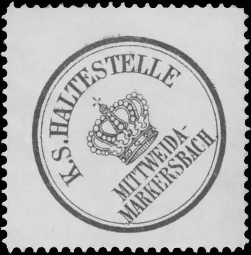 K.S. Haltestelle Mittweida-Markersbach