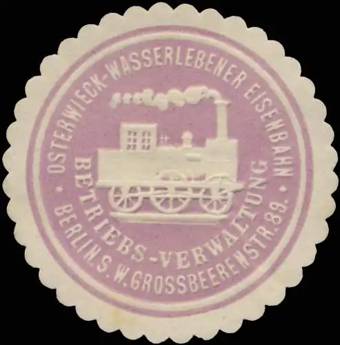 Betriebsverwaltung - Osterwieck-Wasserlebener Eisenbahn