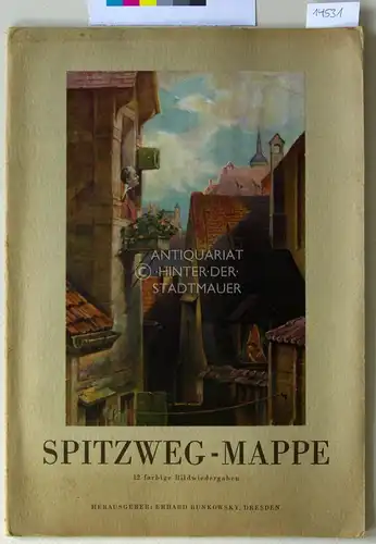Spitzweg, Carl: Spitzweg-Mappe. 12 farbige Bildwiedergaben. 