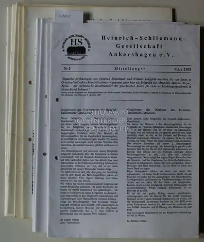 Informationsblatt - Heinrich-Schliemann-Gesellschaft Ankershagen e.V. Hrsg. Heinrich-Schliemann-Gesellschaft Ankershagen e.V. und Heinrich-Schliemann-Museum Ankershagen. 