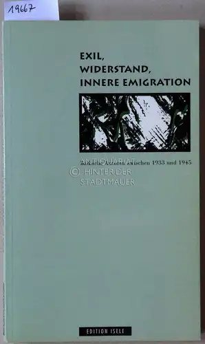 Schmidt-Bergmann, Hansgeorg (Hrsg.) und Matthias (Hrsg.) Kußmann: Exil. Widerstand. Innere Emigration. Badische Autoren zwischen 1933 und 1945. Im Auftr. d. Literarischen Gesellschaft (Scheffelbund) Karlsruhe.