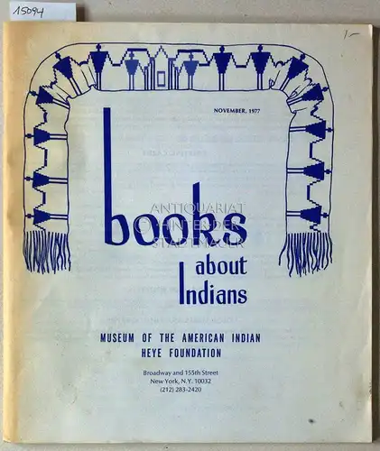 Books About Indians. November, 1977. 