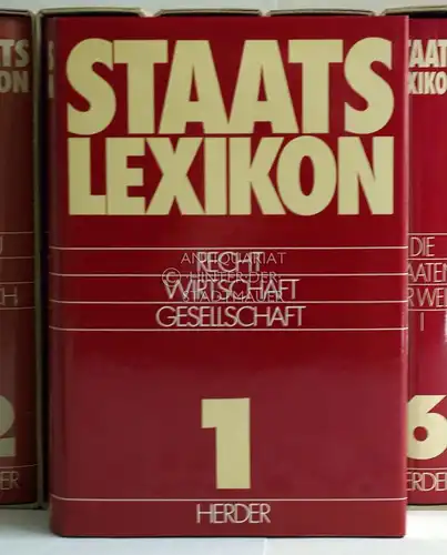 Staatslexikon: Recht - Wirtschaft - Gesellschaft, in 5 Bänden. und Die Staaten der Welt I+II. (7 Bde.) Hrsg. v. d. Görres-Gesellschaft. 