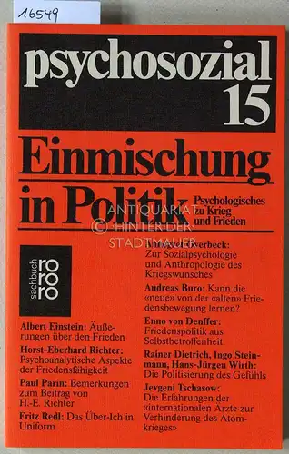 Becker, Hellmut (Hrsg.): psychosozial 15. [5. Jg., 1982]. 