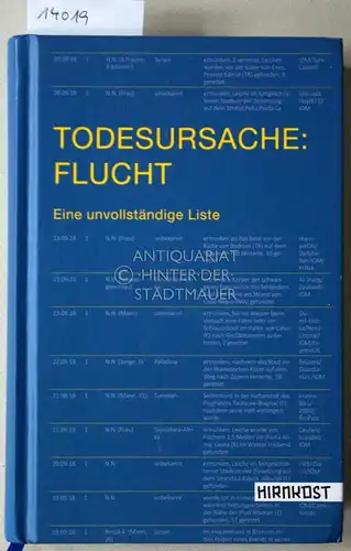 Milz, Kristina (Hrsg.) und Anja (Herausgeber) Tuckermann: Todesursache: Flucht. Eine unvollständige Liste. 