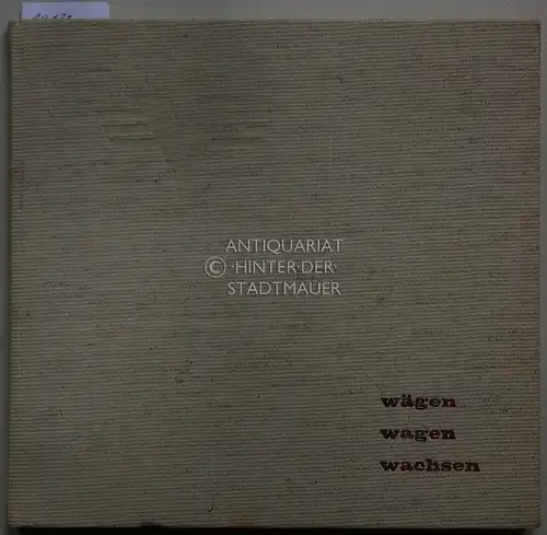 Milte, Kurt und Wolfgang Berndt: wägen, wagen, wachsen: ein Bildbuch zum 100jähr. Bestehen der Volksbank Kassel. Die Jubiläumsschrift gestalteten Kurt Milte, Idee und Text, Wolfgang Berndt, Graphik. 
