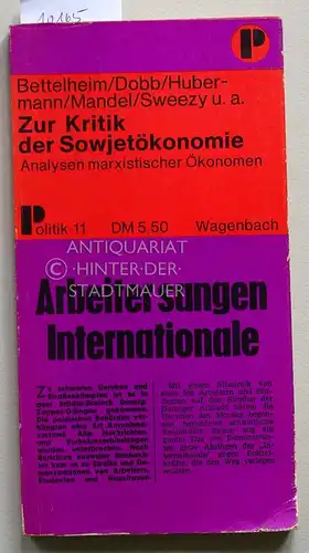 Strotmann, Peter (Hrsg.): Zur Kritik der Sowjetökonomie. Eine Diskussion marxistischer Ökonomen des Westens über die Wirtschaftsreform in den Ländern Osteuropas. Rotbuch 11. 