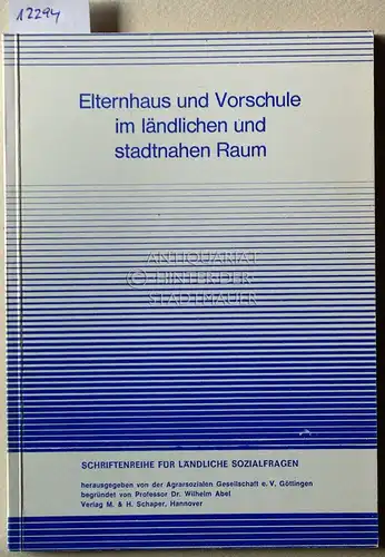 Neumann, Karl und Willy Heidtmann: Elternhaus und Vorschule im ländlichen und stadtnahen Raum: Ergebnisbericht über die Befragung der Eltern von Vorschulkindern im Landkreis Göttingen. [= Schriftenreihe für ländliche Sozialfragen, H. 74]. 