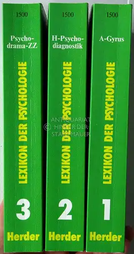 Arnold, Wilhelm (Hrsg.), Hans Jürgen (Hrsg.) Eysenck und Richard (Hrsg.) Meili: Lexikon der Psychologie. (Erster Band: A-Gyrus, Zweiter Band: H-Psychodiagnostik, Dritter Band: Psychodrama-ZZ). 