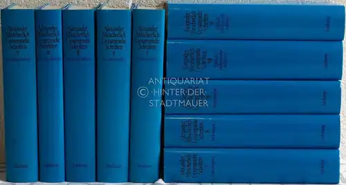 Mitscherlich, Alexander und Klaus (Hrsg.) Menne: Alexander Mitscherlich: Gesammelte Schriften. (10 Bde., komplett) Hrsg. von Klaus Menne. 