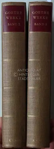 Goethe, Johann Wolfgang von: Goethes Werke in 2 Bänden. (2 Bde.) [= Knaur Klassiker] Hrsg. v. Richard Friedenthal. 