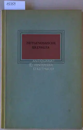 Siegrist, Reinhold (Hrsg.): Zeitgenössische Erzähler. [= Volksbund für Dichtung, 38. Gabe an die Mitglieder] Friedrich Bischoff, Georg Britting, Herbert Eisenreich, Gertrud Fussenegger, Marie Luise Kaschnitz.. 