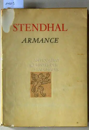 Stendahl: Armance. Vorw. v. Ch. Guyot. 