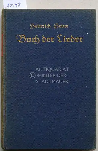 Heine, Heinrich: Buch der Lieder. 