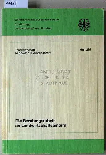 Denzinger, P: Probleme der Beratungsarbeit an Landwirtschaftsämtern. Eine organisationspsychologische Systemanalyse an 10 Ämtern in Baden Württemberg und Bayern. [= Schriftenreihe des Bundesministers für Ernährung, Landwirtschaft.. 