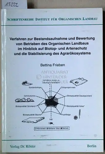 Frieben, Bettina: Verfahren zur Bestandsaufnahme und Bewertung von Betrieben des Organischen Landbaus im Hinblick auf Biotop- und Artenschutz und die Stabilisierung des Agrarökosystems. [= Schriftenreihe Institut für organischen Landbau, 11]. 