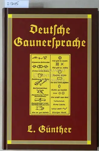 Günther, Louis: Die deutsche Gaunersprache. 