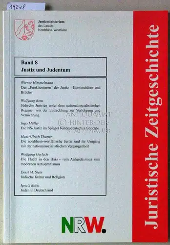 Pauli, Gerhard (Red.): Justiz und Judentum. [= Juristische Zeitgeschichte, Bd. 8]. 