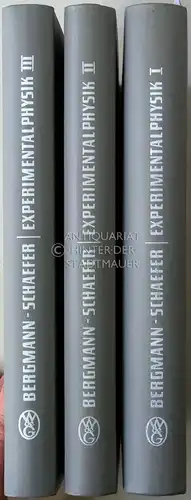 Bergmann, L. und Cl. Schaefer: Lehrbuch der Experimentalphysik, zum Gebrauch bei akademischen Vorlesungen und zum Selbststudium. Bd. 1: Mechanik Akustik Wärmelehre; Bd. 2: Elektrizitätslehre; Bd.. 