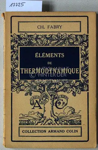 Fabry, Charles: Éléments de thermodynamique. 