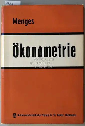 Menges, Günter: Ökonometrie. 