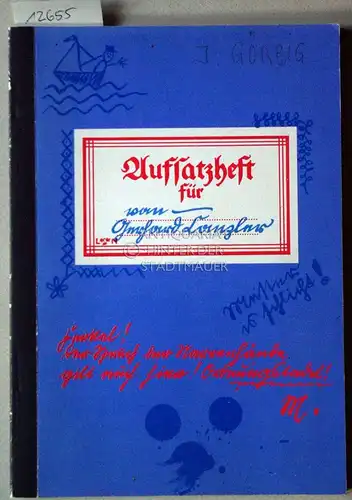 Canzler, Gerhard: Aufsatzheft für Gerhard Canzler. De Biller hett tekend Lorenz Nörden. 
