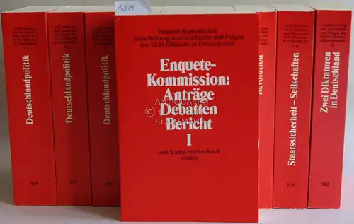 Materialien der Enquete-Kommission `Aufarbeitung von Geschichte und Folgen der SED-Diktatur in Deutschland`. (Neun Bde. in 18 Teilbänden; komplett) Hrsg. v. Deutschen Bundestag. 