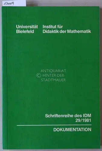 Braun, Hans-Georg and Hartmut Scholz: Dokumentation der Mathematik-Lehrpläne - Berufliches Schulwesen. [= Schriftenreihe des IDM, 29/1981]. 