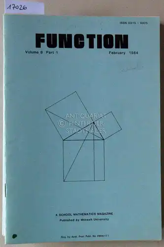 Function - A School Mathematic Magazine. (16 Einzelhefte, 1984-1987). 