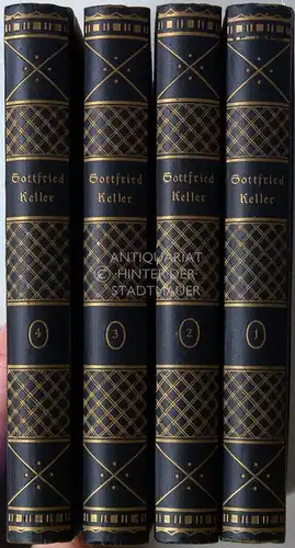 Keller, Gottfried: Gottfried Keller: Ausgewählte Werke. (4 Bde.). 