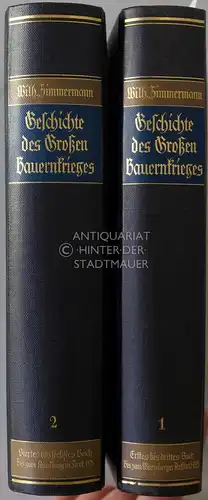 Zimmermann, Wilhelm: Geschichte des großen Bauernkrieges, nach den Urkunden und Augenzeugen. (2 Bde.). 