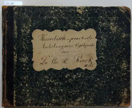 Rinck, Christian Heinrich: Theoretisch-practische Anleitung zum Orgelspielen. Opus 124. (Erster bis dritter Band, zusammen gebunden). 