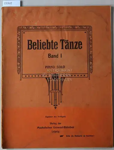 Beliebte Tänze, Band I. Piano solo. 