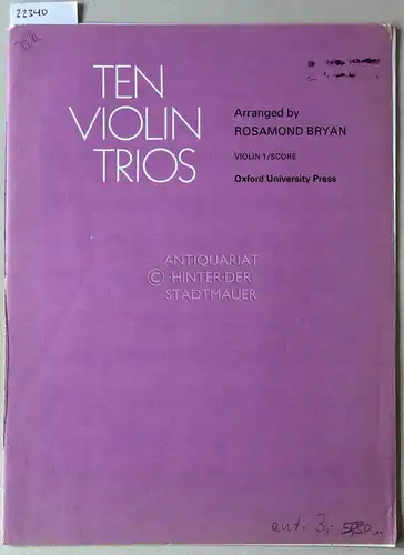 Bryan, Rosamond: Ten Violin Trios. 