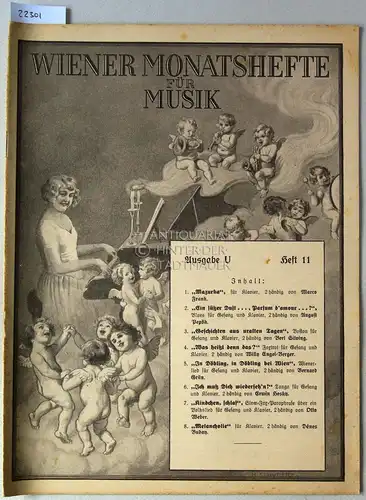 Wiener Monatshefte für Musik. Ausgabe U, Heft 11. Zeitschrift für Musik, Musikliteratur, Theater und Konzert. 