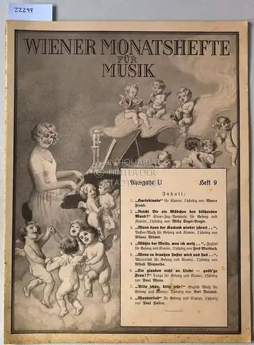 Wiener Monatshefte für Musik. Ausgabe U, Heft 9. Zeitschrift für Musik, Musikliteratur, Theater und Konzert. 