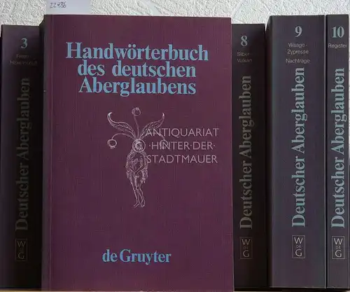 Bächtold-Stäubli, Hanns (Hrsg.) und Eduard (Hrsg.) Hoffmann-Krayer: Handwörterbuch des deutschen Aberglaubens. (10 Bde.). 