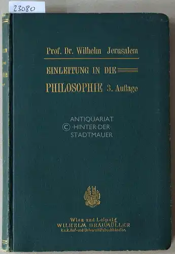 Jerusalem, Wilhelm: Einleitung in die Philosophie. 