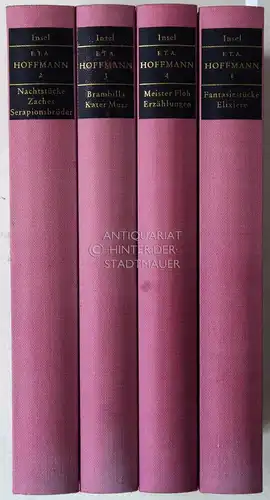 Hoffmann, E. T. A: E.T.A. Hoffmann Werke. (4 Bde., komplett).