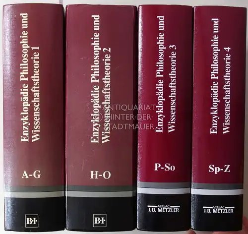 Mittelstraß, Jürgen (Hrsg.): Enzyklopädie Philosophie und Wissenschaftstheorie. (4 Bde.). 