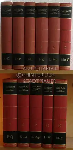 Ritter, Joachim (Hrsg.) und Karlfried (Hrsg.) Gründer: Historisches Wörterbuch der Philosophie. (Bd. 1-11; es FEHLEN Bd. 12 und der Registerband). 