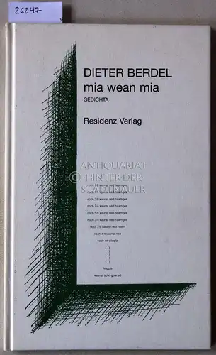 Berdel, Dieter: mia wean mia. Gedichte. 