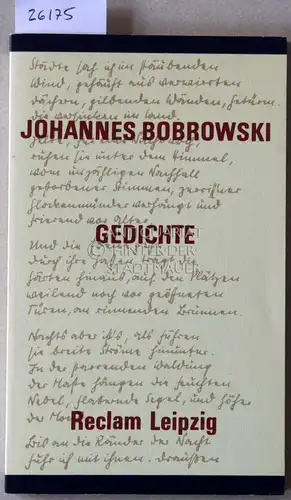 Bobrowski, Johannes: Gedichte. 
