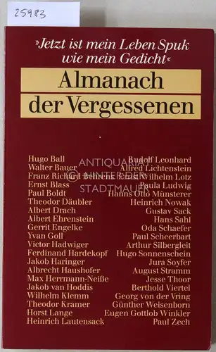 Schöffling, Klaus (Hrsg.) und Hans J. (Hrsg.) Schütz: Almanach des Vergessens. 