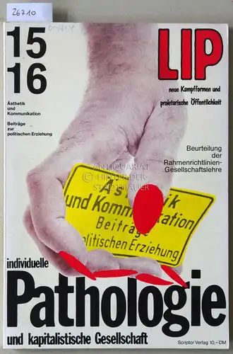 Ästhetik und Kommunikation. Beiträge zur politischen Erziehung. Jahrgang 5, Heft 15/16, Juni 1974. 
