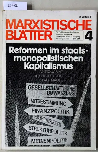 Reformen im staatsmonopolistischen Kapitalismus. [= Marxistische Blätter, 4]. 
